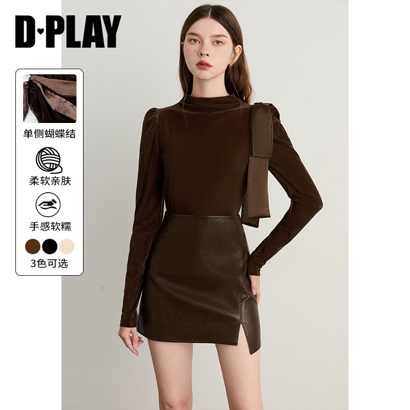 丝绒面料同色系流光纱固定蝴蝶结