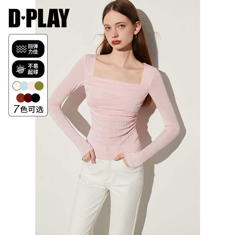 DPLAY春季简约内搭T恤