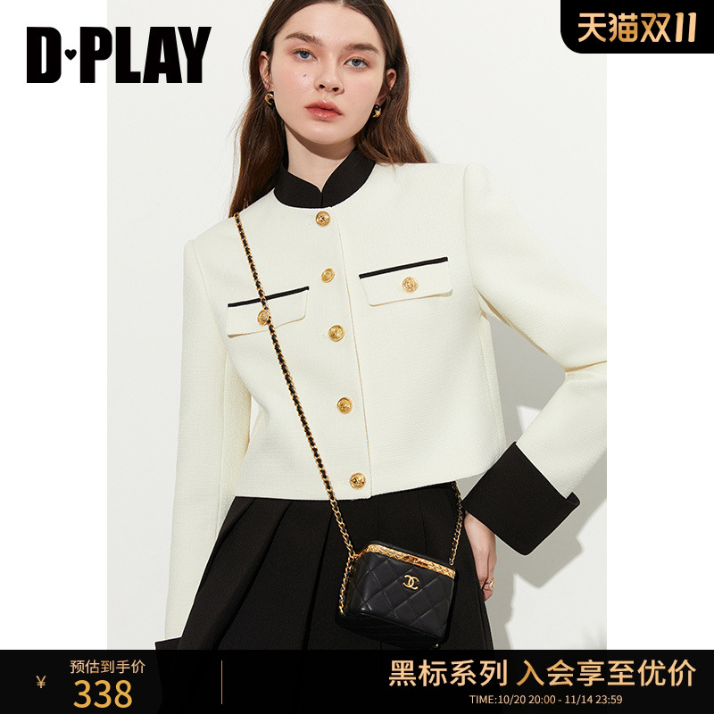 DPLAY小香风外套短外套