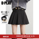 短裙 黑色学院风百褶半身裙小个子a字半裙2026新款 DPLAY 惠品
