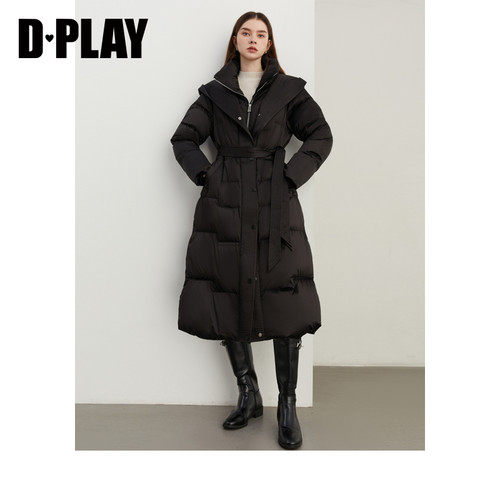 DPLAY立领连帽磁吸扣羽绒服