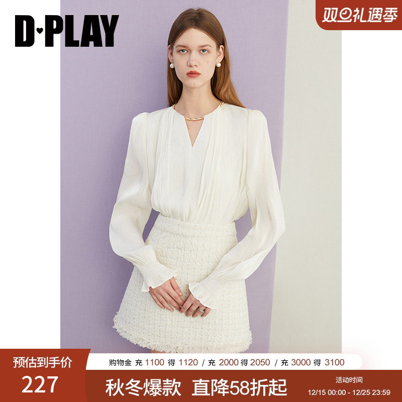 DPLAY宽松版型法式风长袖