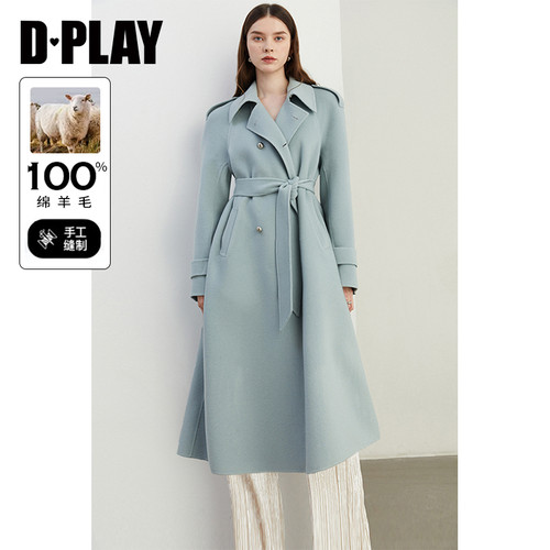 DPLAY中长款通勤风风衣