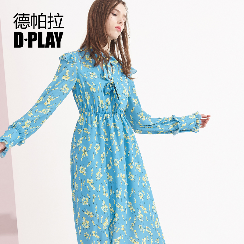 袖口花边装饰 蝴蝶结 气质显瘦 欧美百搭