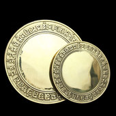 铜准提镜摆件密宗准提佛母菩萨铜平面镜子挂件结婚铜镜