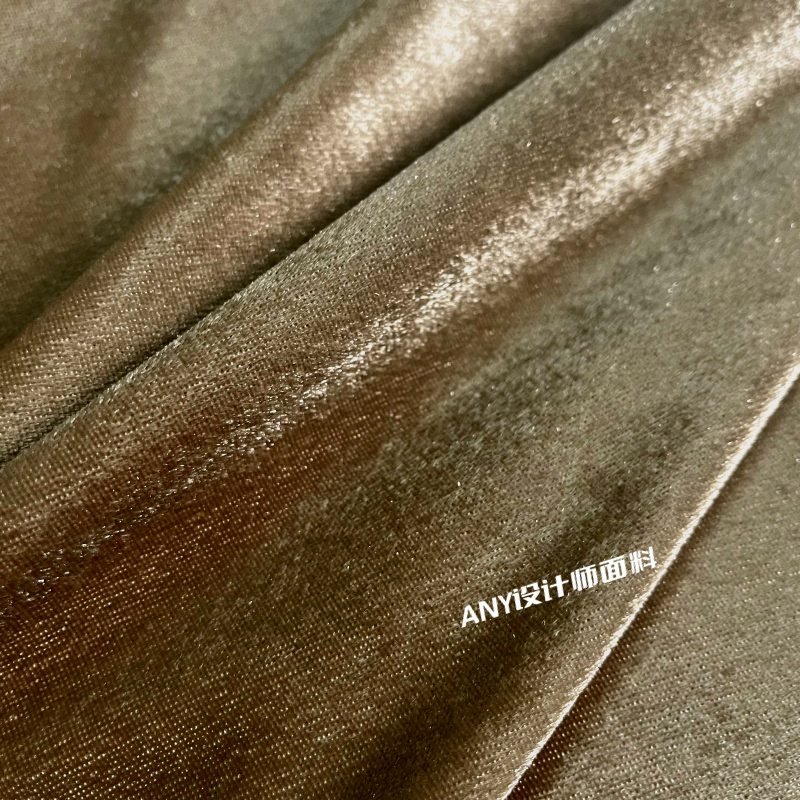 小众金丝绒布料丝光柔软弹力面料