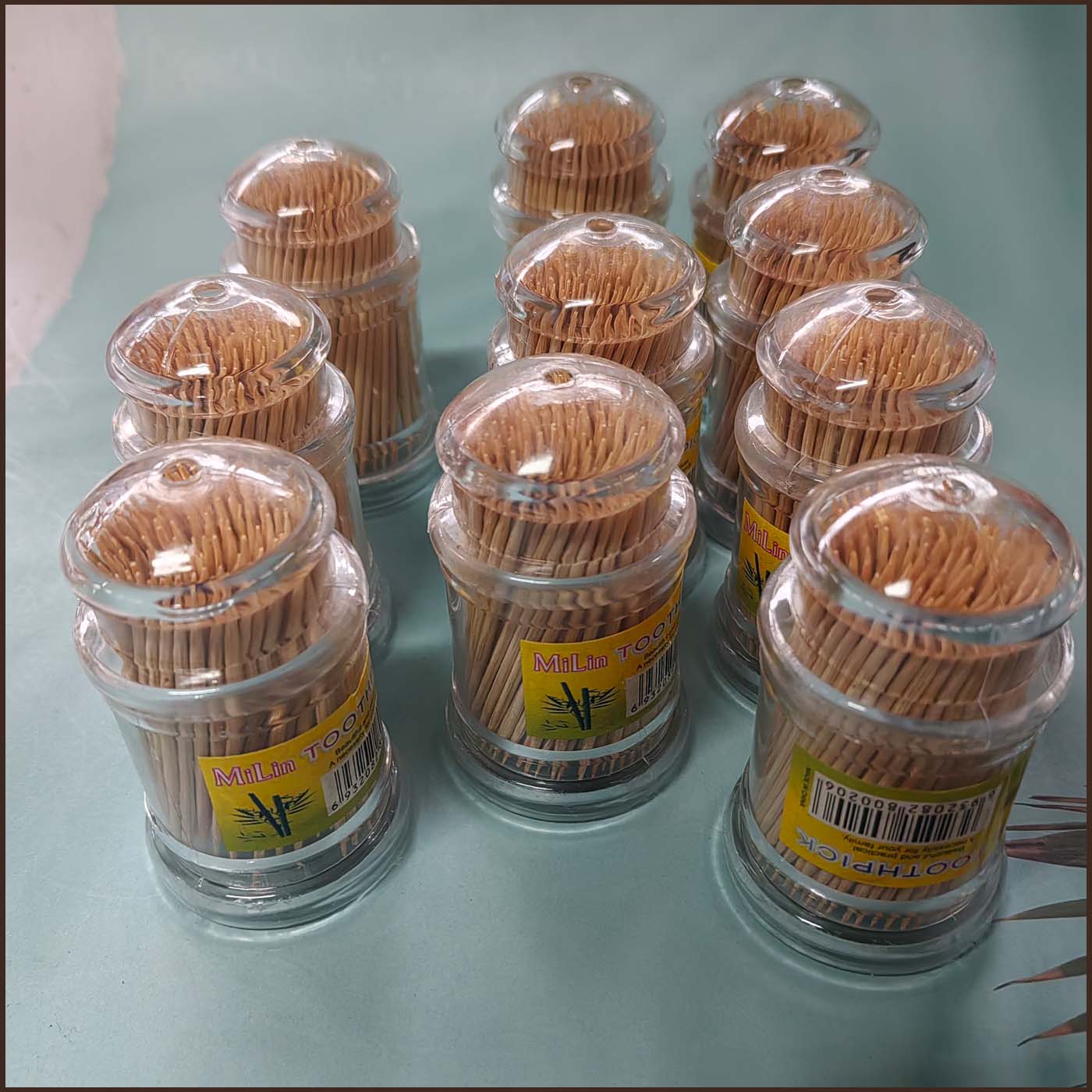 清仓罐装天然环保竹牙签双头