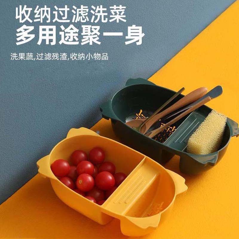 新款水槽中间洗碗置物架海绵