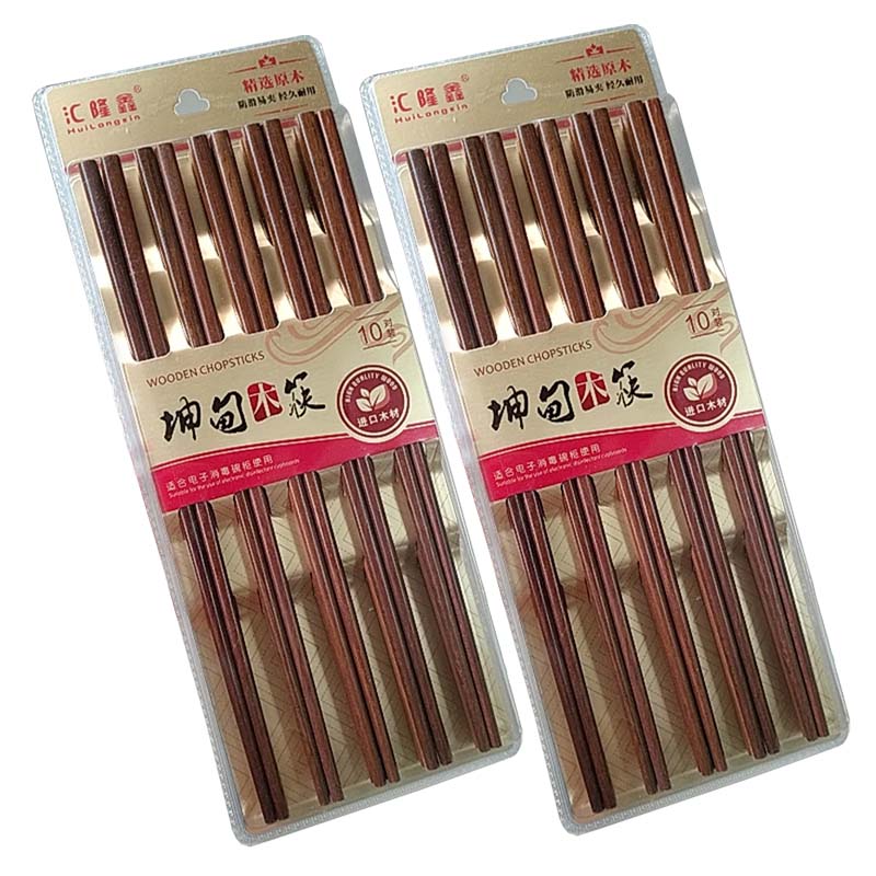 鸡翅木筷子家用实木餐具