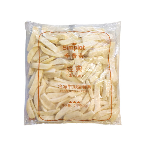 辛普劳经典牛排型薯条2kg*6包
