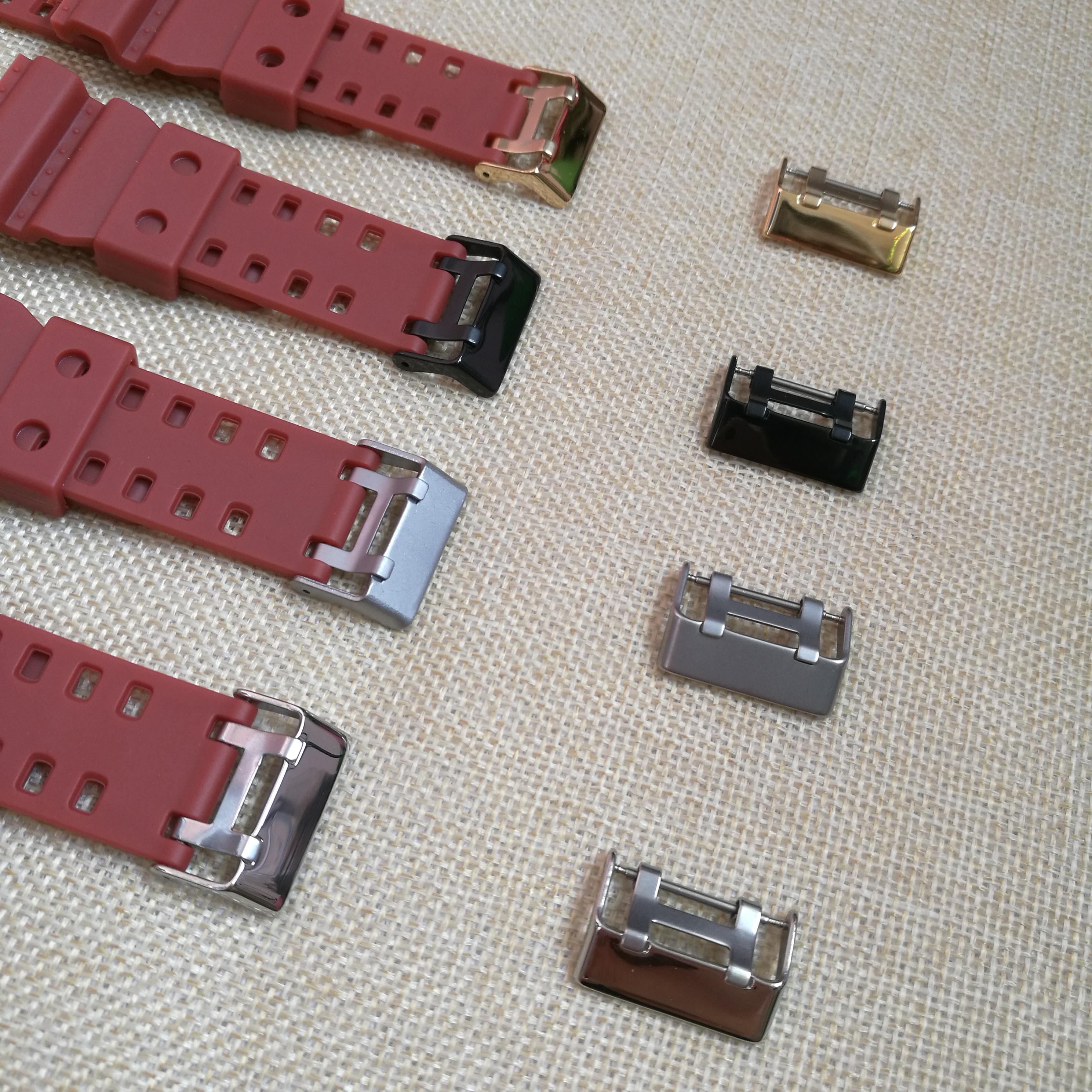 替换卡西欧适合表环 GD110 GA100 110 120 400 700表带扣环22mm