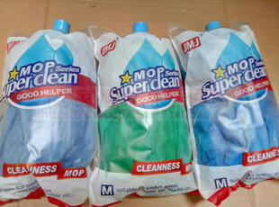 JMJ超细纤维拖把吸水家用干湿两用替换头不锈钢不掉毛懒人普通地