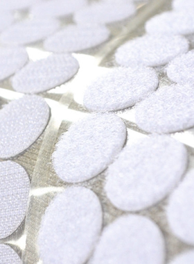 冲背胶魔术贴粘扣带 2.2cm（22mm）直径圆形 白色魔术贴手工材料