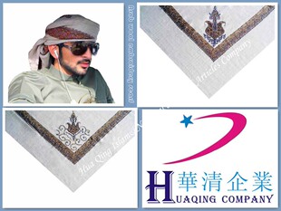 阿拉伯毛晴绣花头巾 穆斯林精品刺绣围巾 中东畅销的刺绣头巾