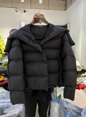 penny天使之翼连帽大翻领短款羽绒服2025冬季90白鸭绒无内胆外套