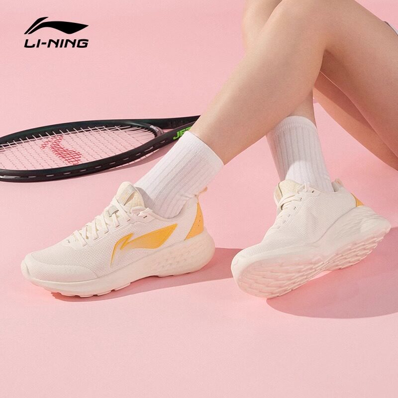 李宁跑步鞋女款轻云26春季潮牌百搭透气软底休闲鞋轻便网面运动鞋