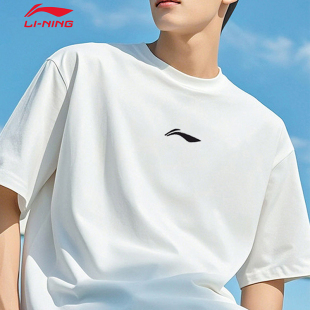 百搭上衣 情侣透气凉爽纯棉宽松简约时尚 李宁青少年短袖 T恤26夏季