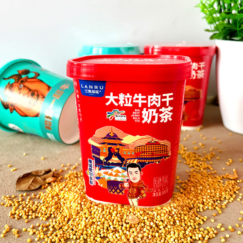 察罕苏力德牛肉干奶茶亏本促销