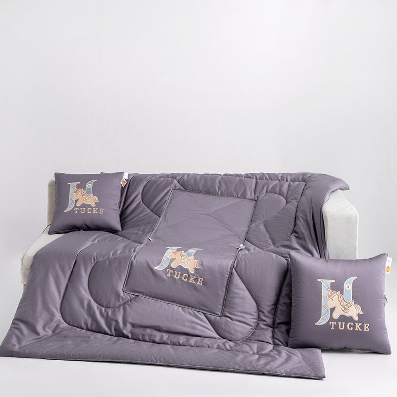 新款马年全棉刺绣抱枕被子两用纯棉车载沙发盖毯被子二合一靠枕,居家布艺,抱枕被,淘宝优惠券,粉丝福利购,淘宝优惠卷