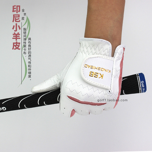 正品KSB男童女童儿童高尔夫手套印尼小羊皮全羊皮手套左右手双手
