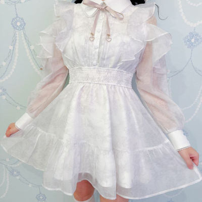 日系rojita印花连衣裙