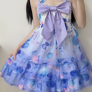 萝莉塔原创设计洛丽塔吊带平替连衣裙