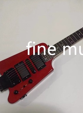 双单双酒红无头白蜡木电吉他wine red headless electric guitar