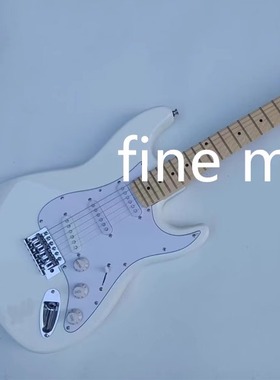 白色ST三单拾音器学生练习电吉他white st electric guitar