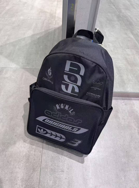 adidas 18.7L 涤纶 双肩包 黑色 尺寸30.25*41.75*14 JD5368