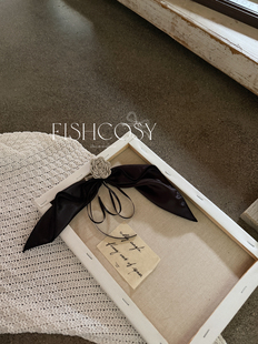 胸针卡子两用飘带花朵 韩国设计师2026新品