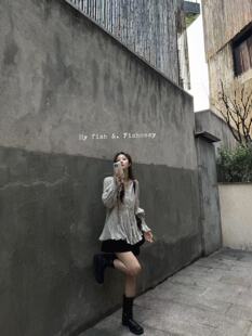 超显瘦宽松衬衫 特价 褶皱设计 韩国货 不退换