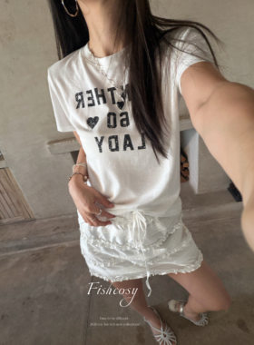 鱼鱼自留款 麻感透气棉 美式复古基础正肩 休闲短袖t 版型超级正