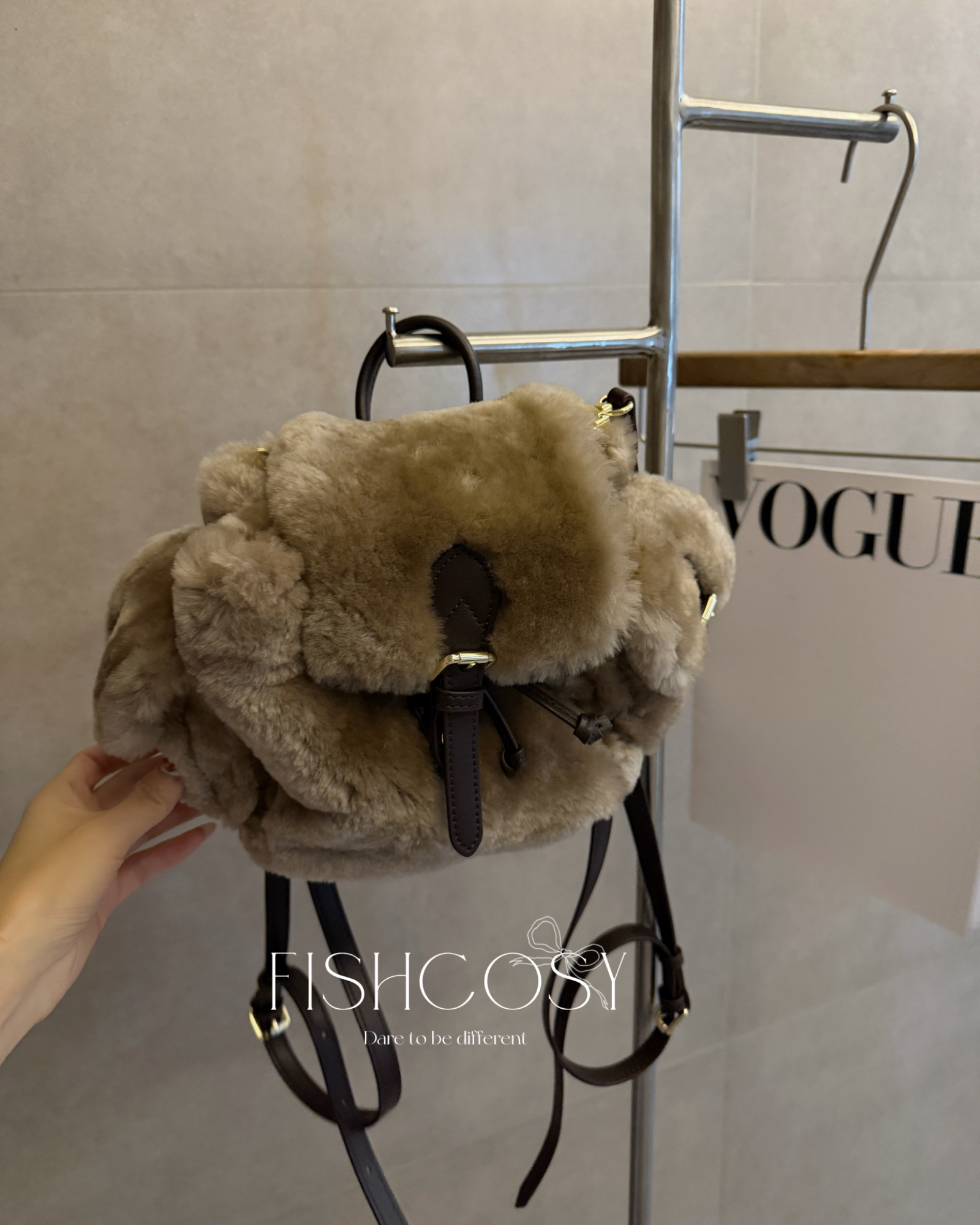 百搭韩国原版真皮真毛秋冬双肩包包,箱包皮具/热销女包/男包,通用款女包,淘宝优惠券,粉丝福利购,淘宝优惠卷