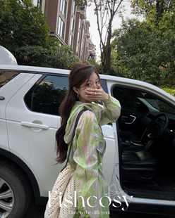 收腰长款 花花防晒风衣 防晒衣外套夏威夷人鱼 一眼心动 超显瘦