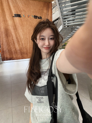 韩国新品 春款软卫衣面料印花短袖T恤