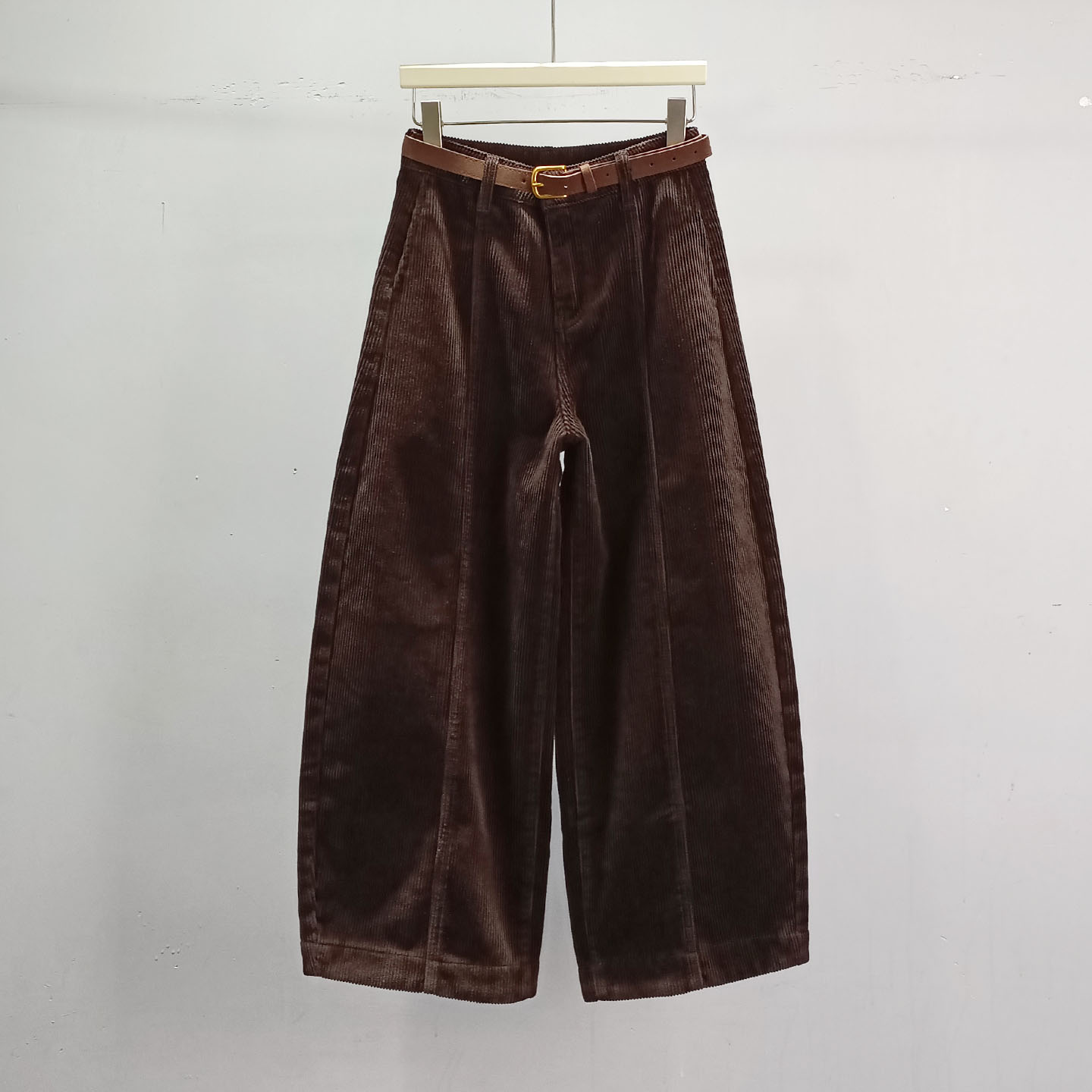 2025秋冬季加绒加厚宽松阔腿裤子