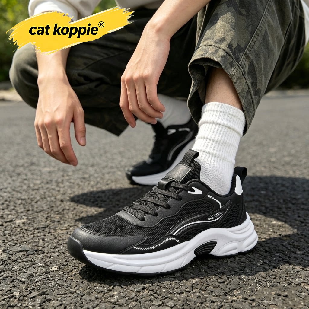 Cat Koppie男鞋运动鞋秋季新款透气薄款网面鞋软底轻便防滑耐磨