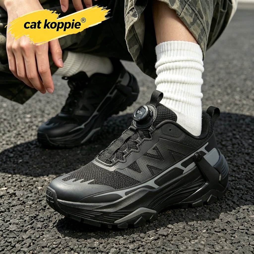 Cat Koppie男鞋秋季透气网面休闲运动鞋男士跑步减震情侣登山鞋