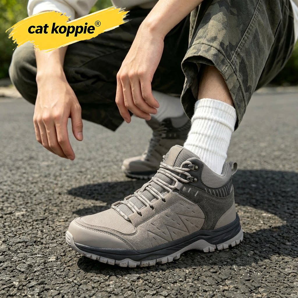 Cat Koppie中帮防水防滑耐磨减震轻便透气户外徒步鞋登山鞋男女鞋