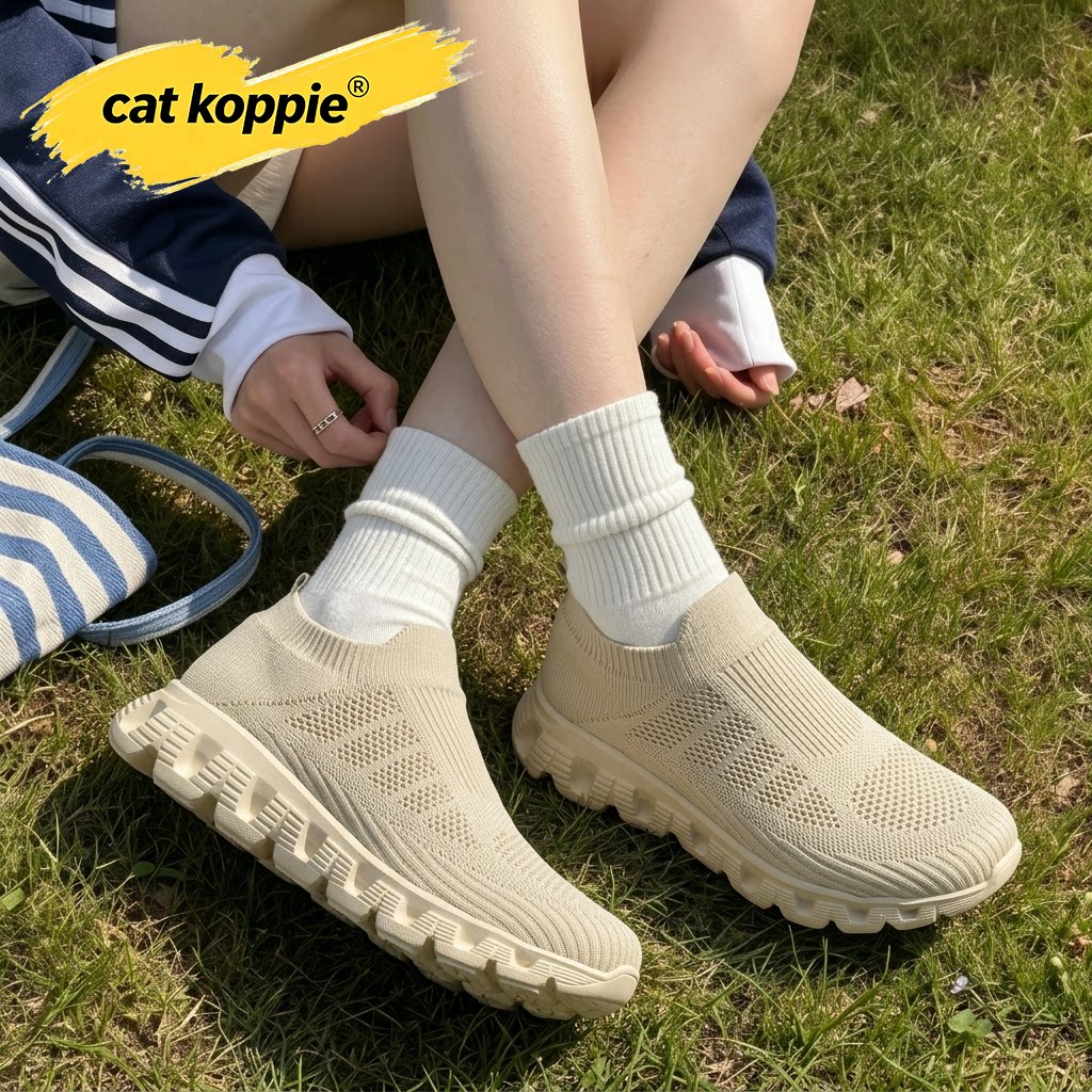 Cat Koppie秋季新款男女鞋轻便旅游潮流一脚蹬情侣懒人休闲运动鞋