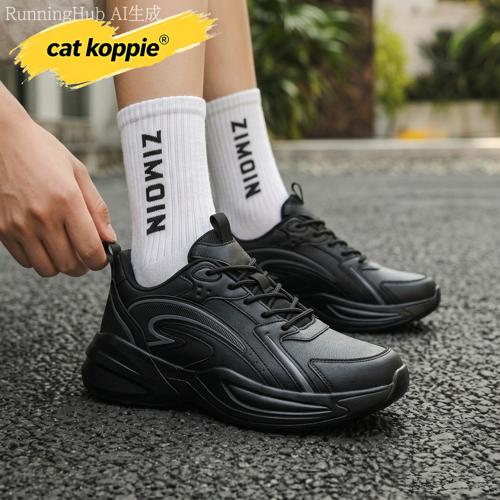 Cat Koppie鞋子男鞋秋季防水防滑时尚底运动鞋男款休闲透气鞋