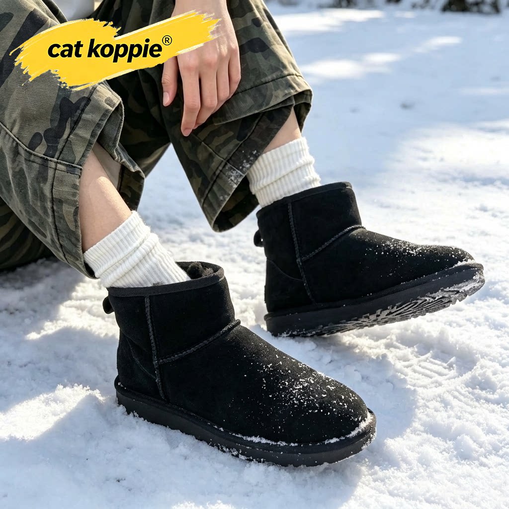 Cat Koppie雪地靴女冬季2026新款加绒保暖棉鞋女款雪地棉防滑女鞋