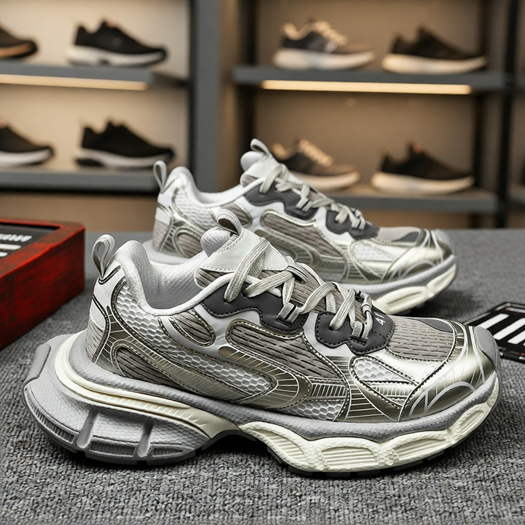 【香港&轻奢】老爹鞋男2025秋季新款厚底百搭增高休闲运动鞋