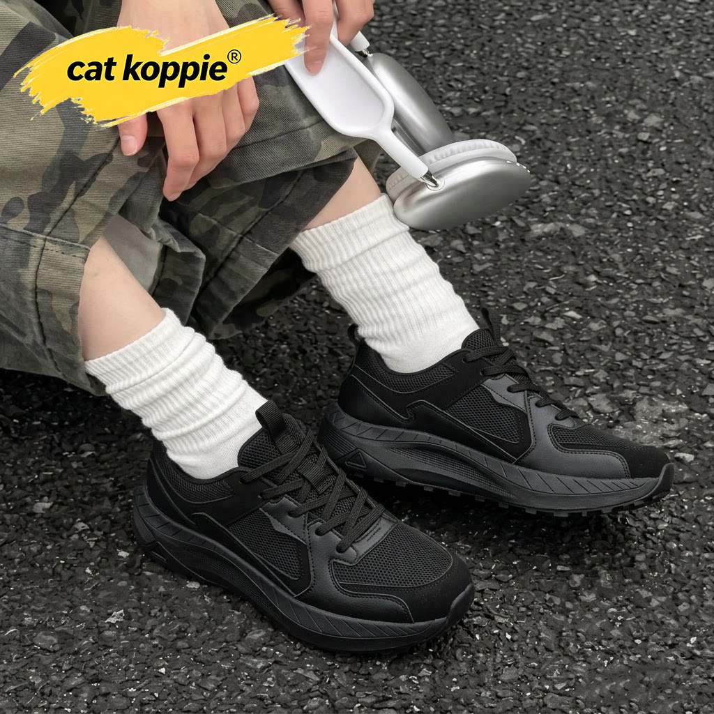 Cat Koppie男鞋秋季透气网面户外登山鞋防滑徒步运动鞋宽檀爬山鞋