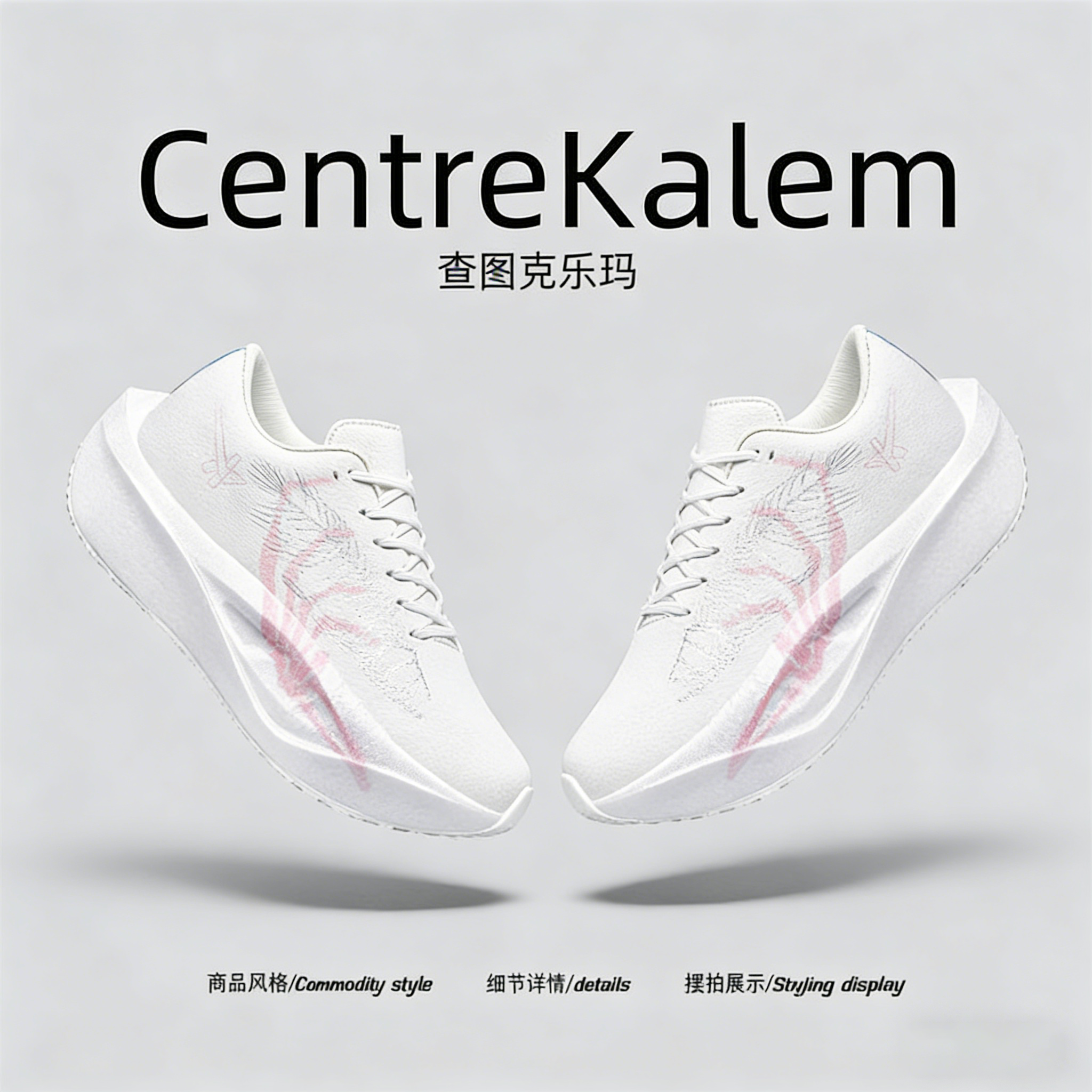 【美国CENTRE KALEM 专柜】运动鞋夏季网面透气防滑耐磨实战球鞋