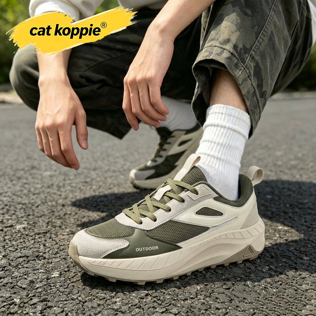 Cat Koppie男鞋2026新款户外运动鞋秋季透气防滑大码休闲鞋子