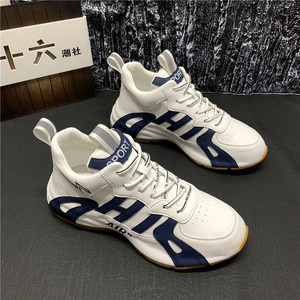 男鞋2025新款跑步鞋运动鞋休闲老爹鞋包底百搭时尚系带韩版旅游鞋