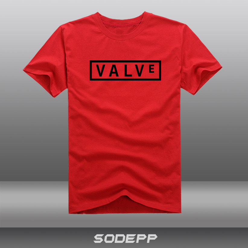 【游戏T恤】VALVE公司V社 G胖 STEAM CS半条命DOTA 2全棉圆领短袖