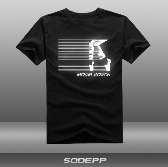 迈克尔杰克逊全棉圆领短袖t恤衫