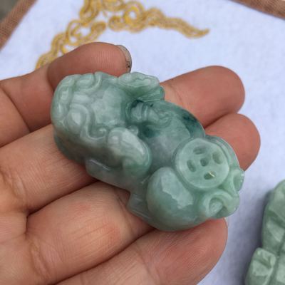 a货招财男士玉佩貔貅吊坠